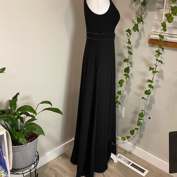 Aidan Mattox black Elegant Sleeveless Evening Gown Dress‎ Size 4 - Picture 7 of 15